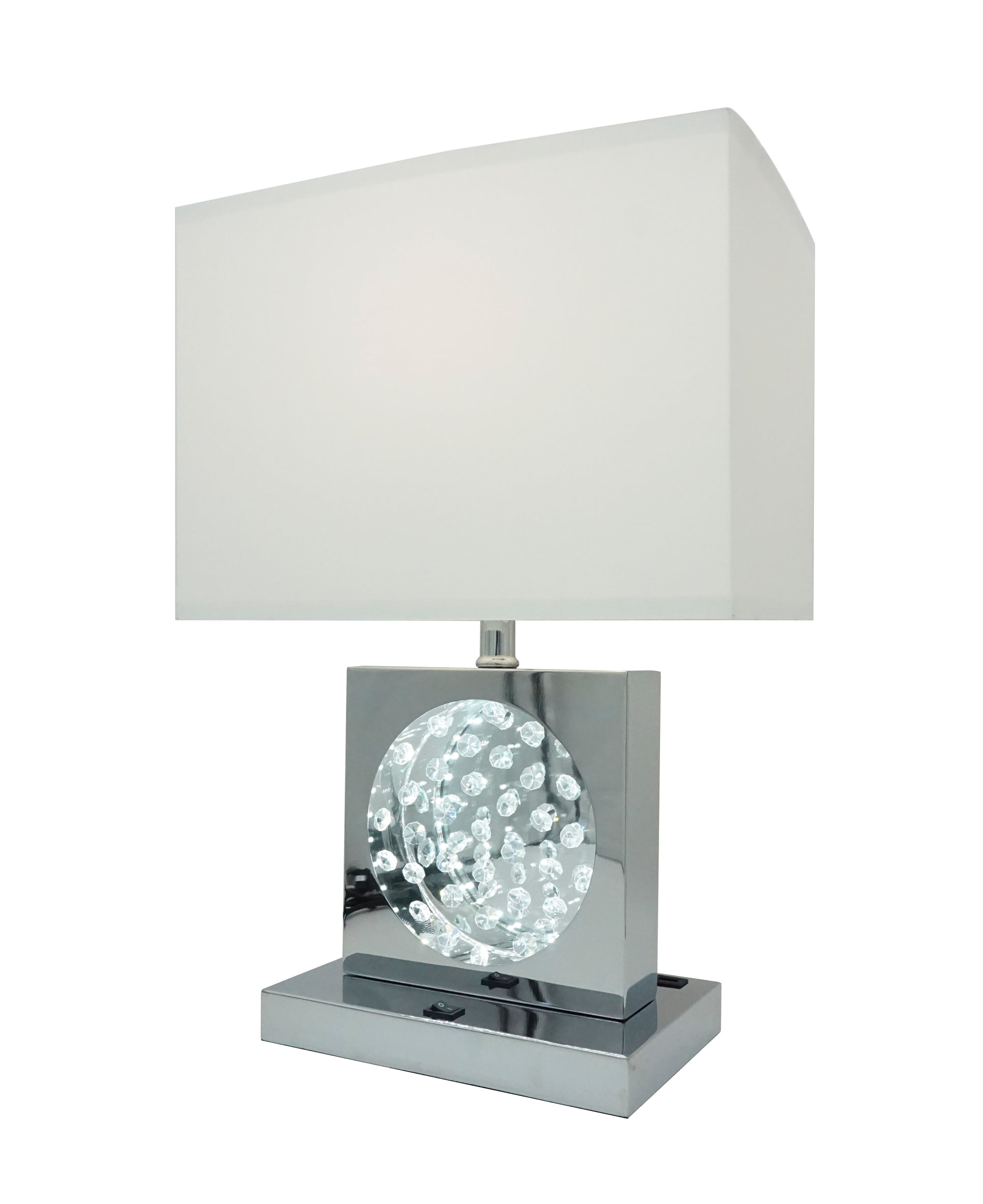 TABLE LAMP CHROME - LED ACCENT