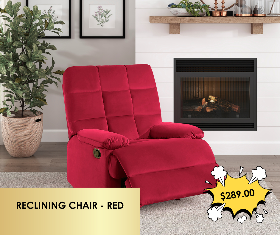 RECLINING CHAIR - RED