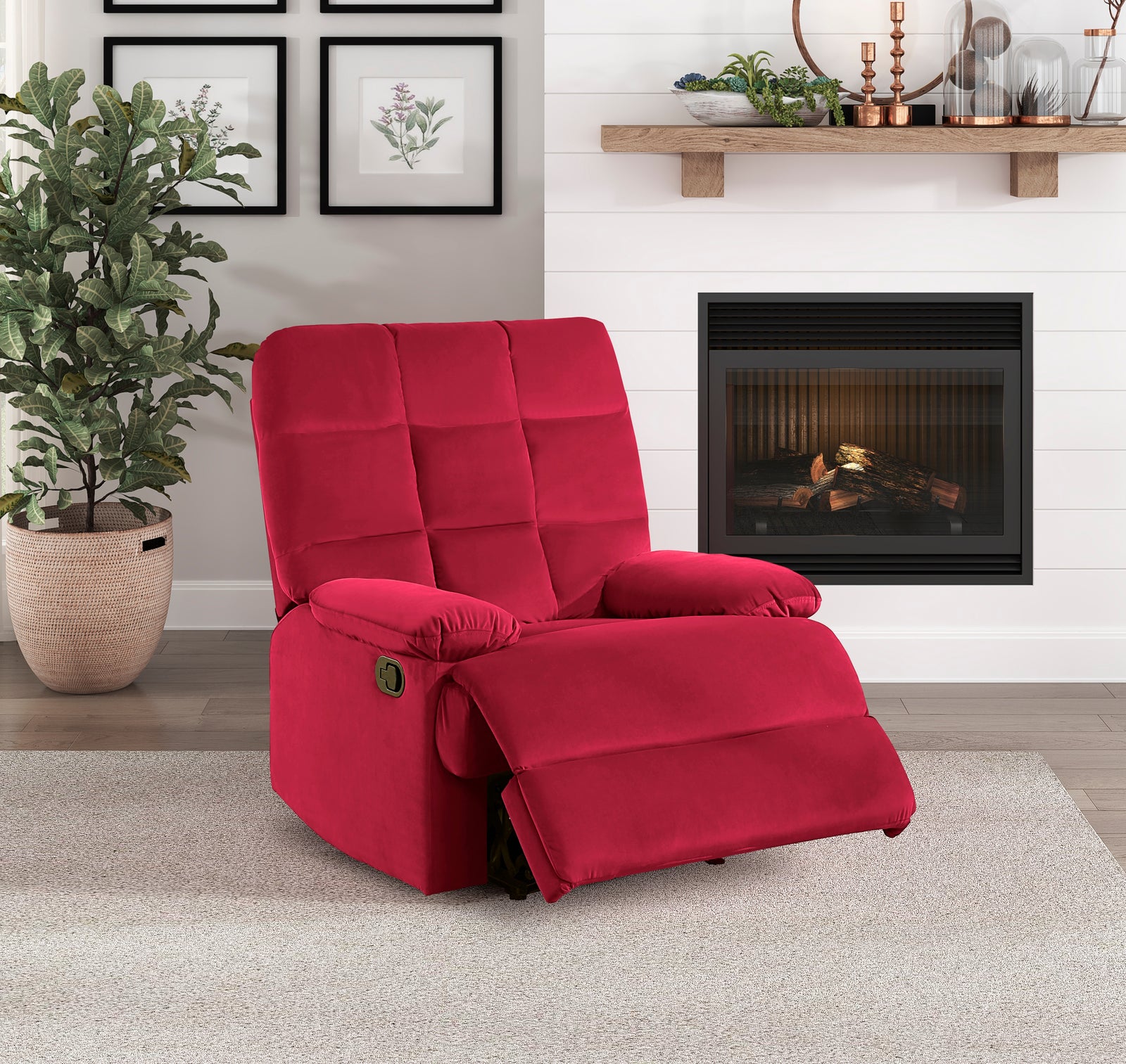 RECLINING CHAIR - RED