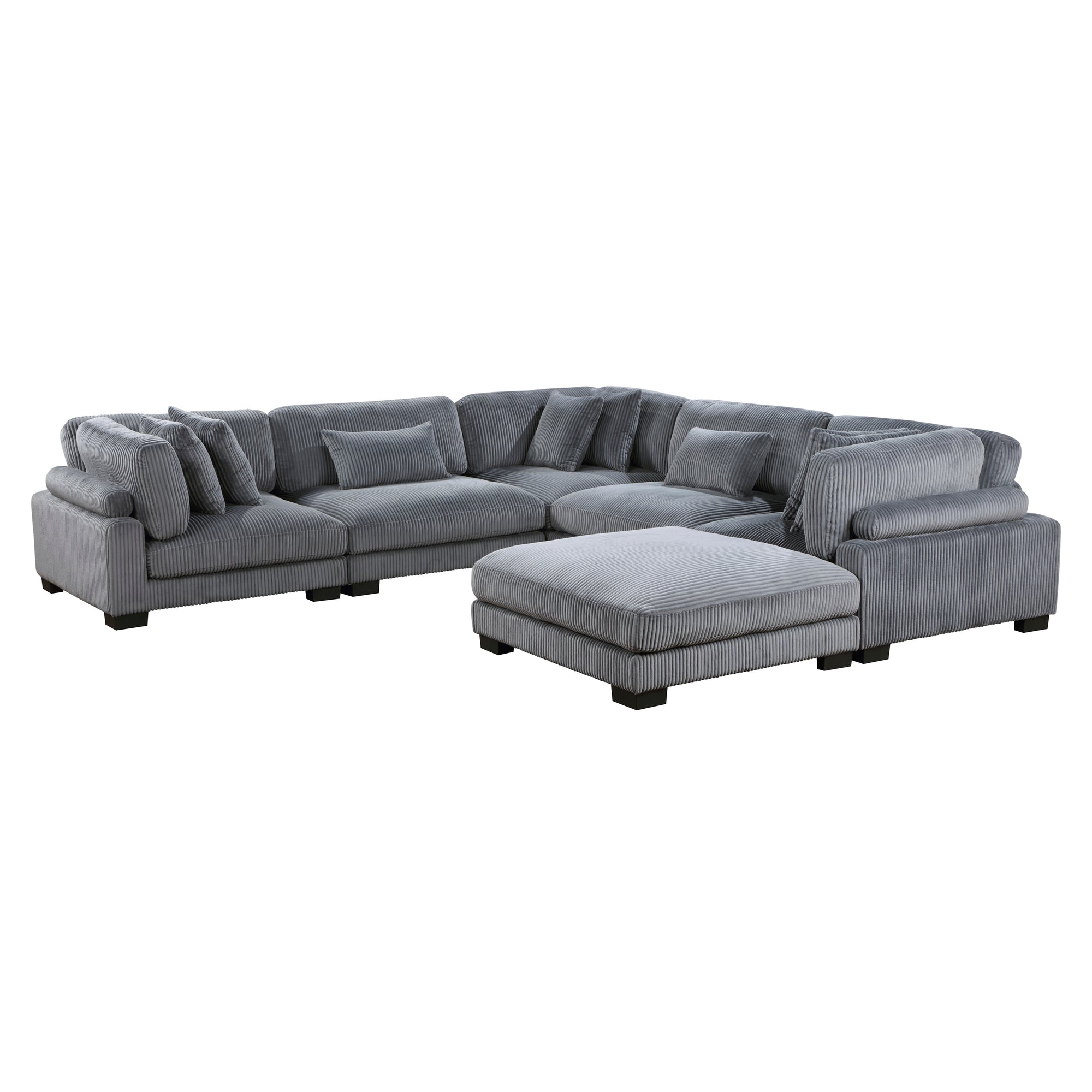 6PC MODULAR SECTIONAL WITH OTTOMAN