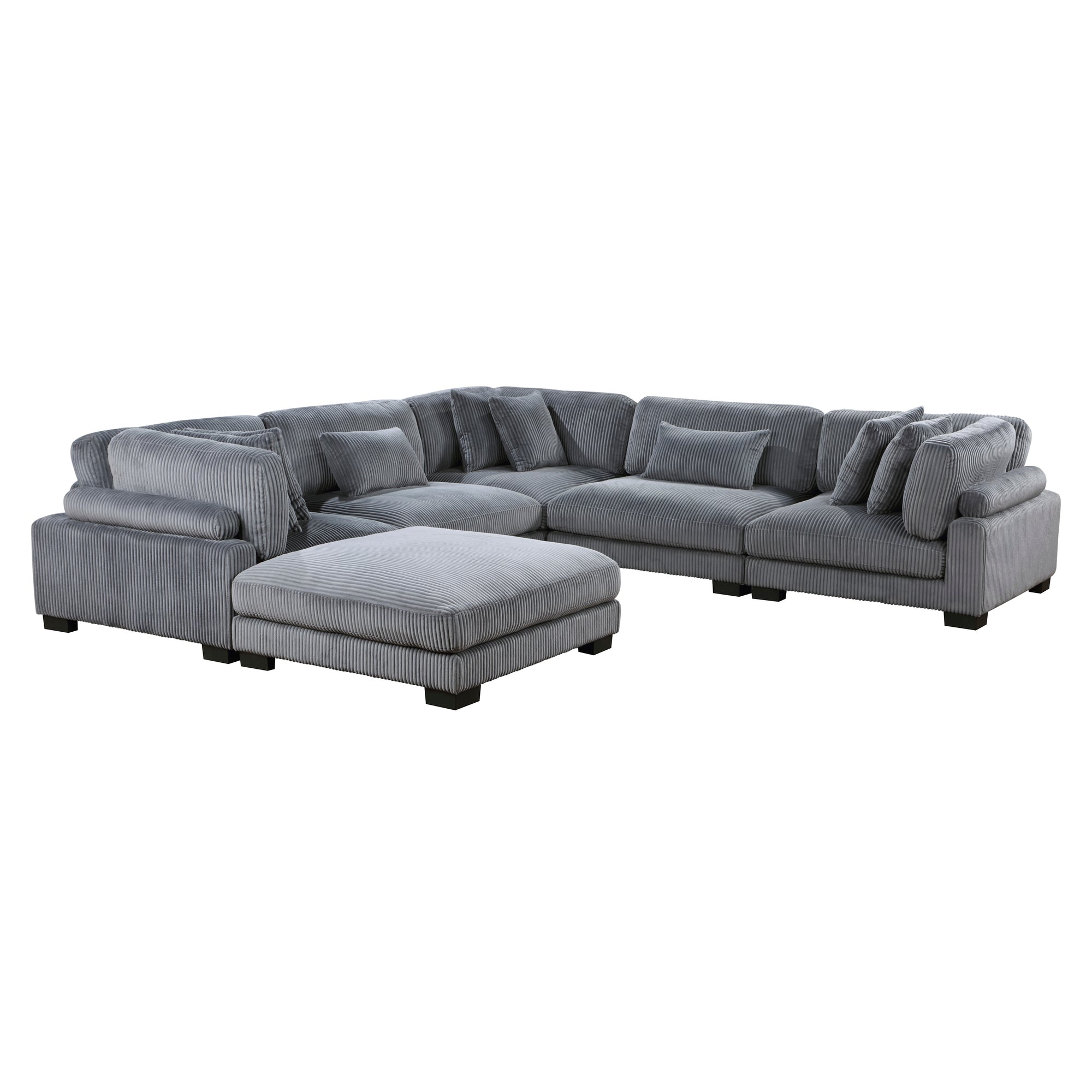 6PC MODULAR SECTIONAL WITH OTTOMAN