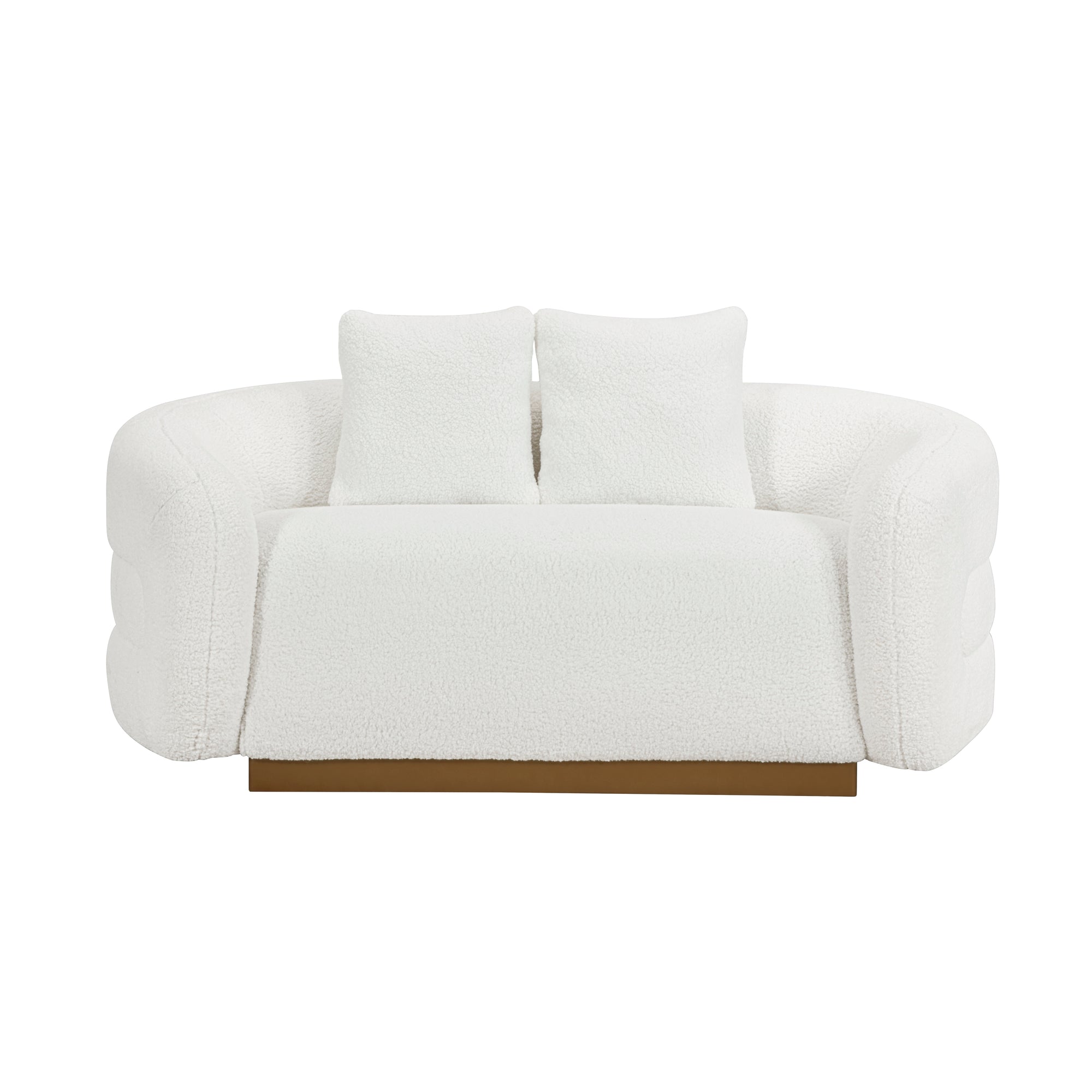 3PC SOFA SET - WHITE BOUCLE