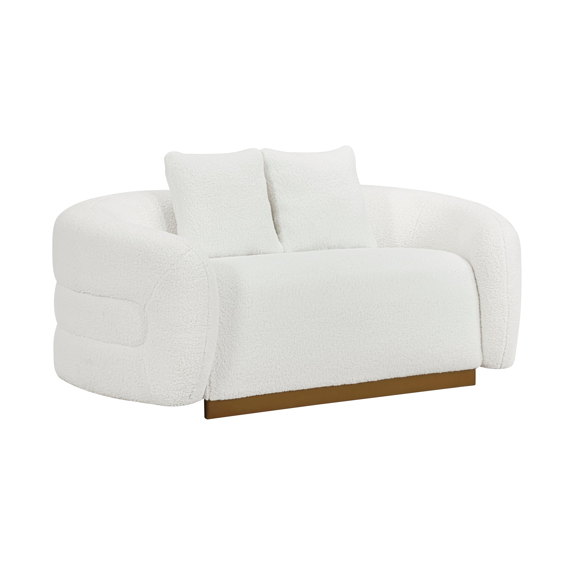 3PC SOFA SET - WHITE BOUCLE