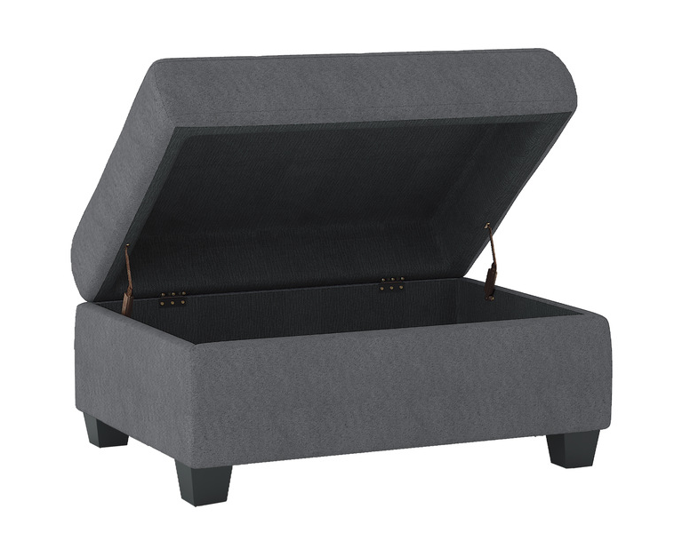 3PC SECTIONAL - GREY FABRIC