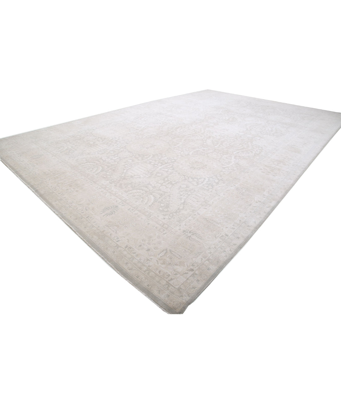 Hand Knotted Ariana Haji Jalili Wool Rug - 13'8'' x 21'3'' 13'8'' x 21'3'' (410 X 638) / Grey / Ivory