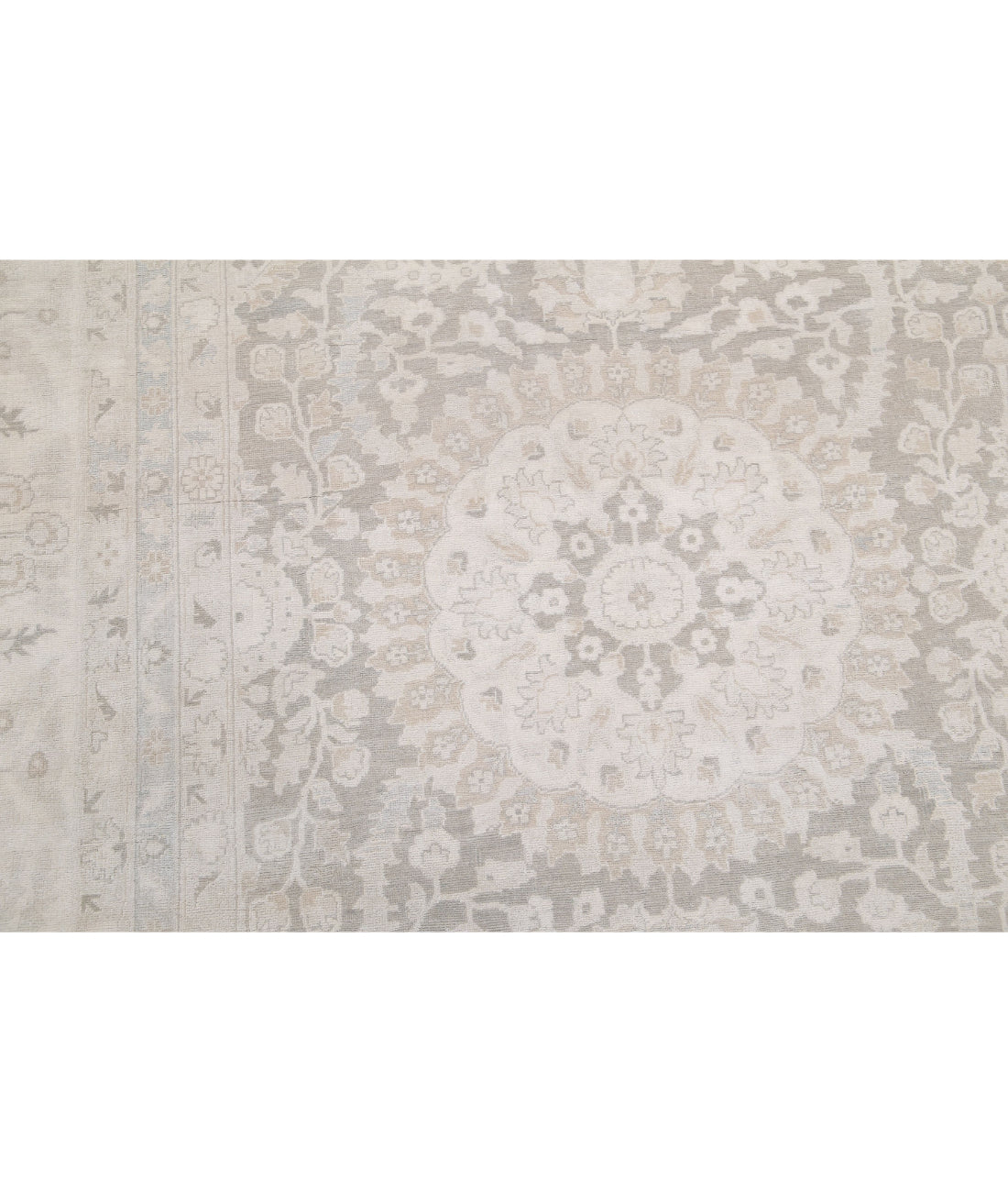 Hand Knotted Ariana Haji Jalili Wool Rug - 13'8'' x 21'3'' 13'8'' x 21'3'' (410 X 638) / Grey / Ivory