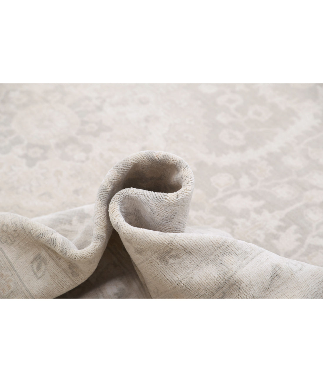 Hand Knotted Ariana Haji Jalili Wool Rug - 13'8'' x 21'3'' 13'8'' x 21'3'' (410 X 638) / Grey / Ivory