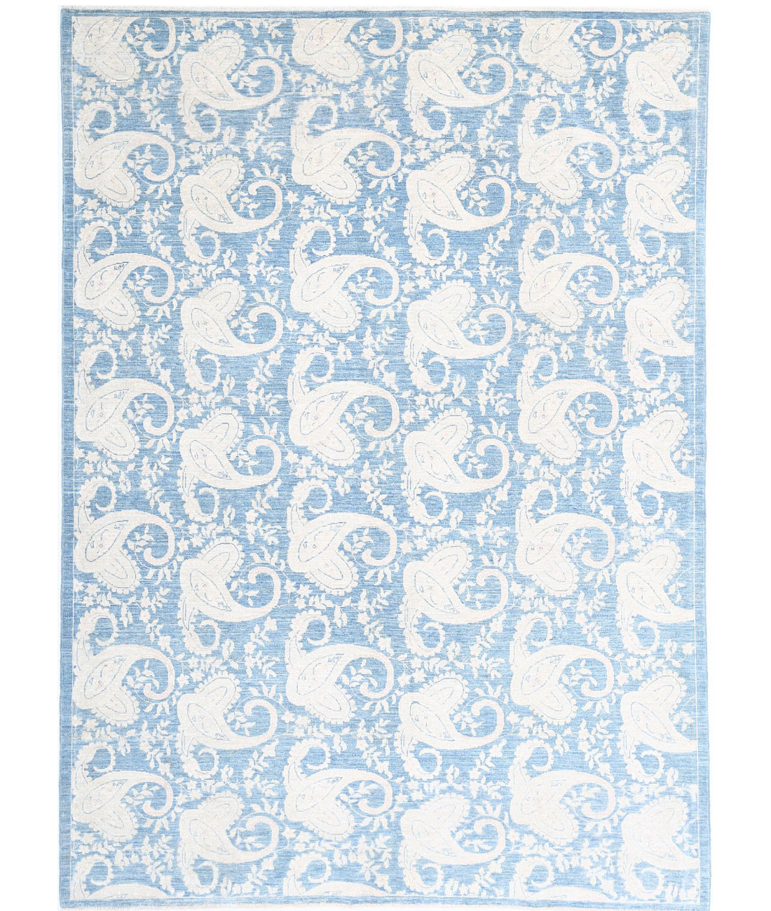 Hand Knotted Serenity Artemix Wool Rug - 6&#39;4&#39;&#39; x 9&#39;9&#39;&#39; 6&#39;4&#39;&#39; x 9&#39;9&#39;&#39; (190 X 293) / Blue / Ivory