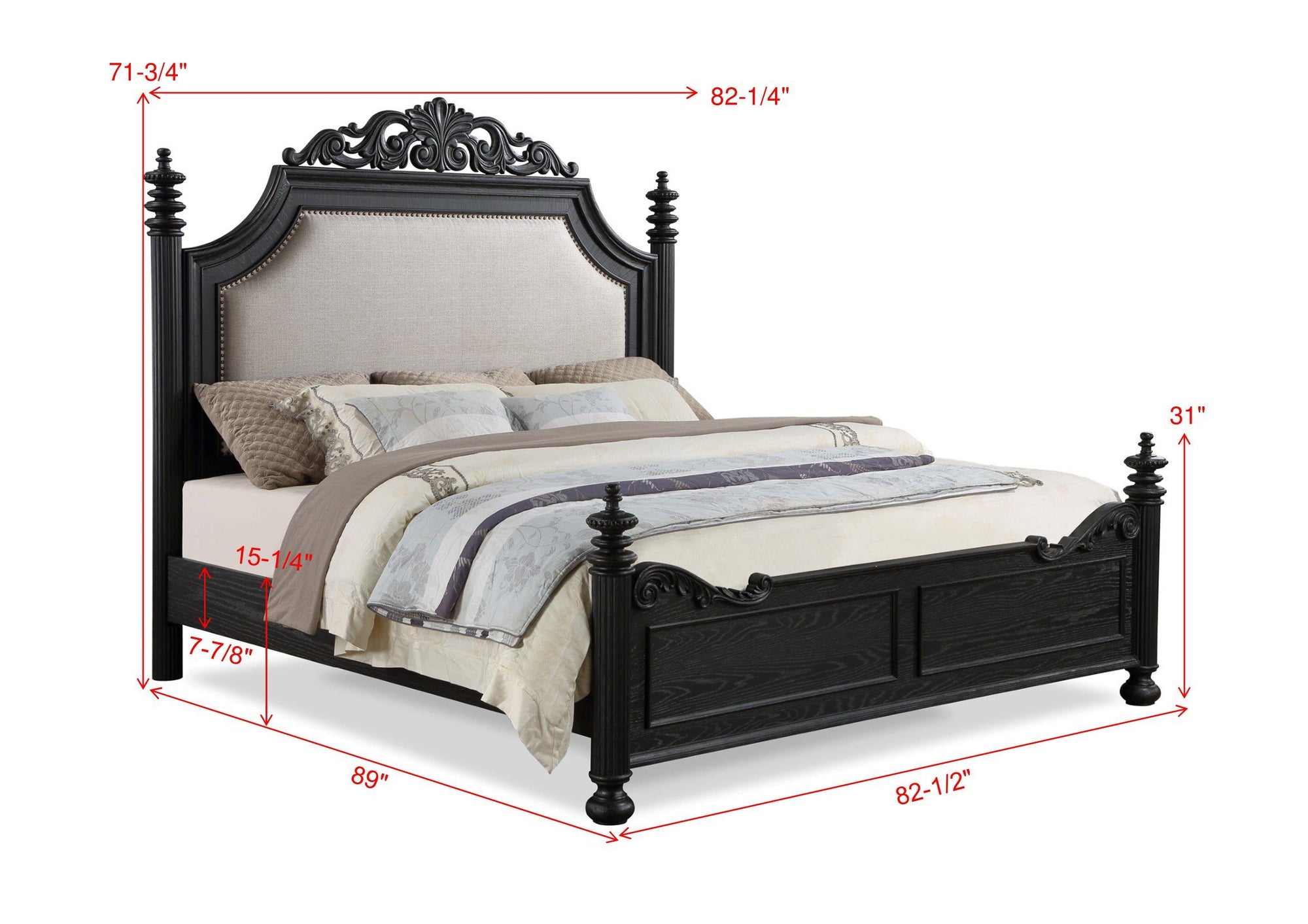 7PC ALVERMAR KING BED SET