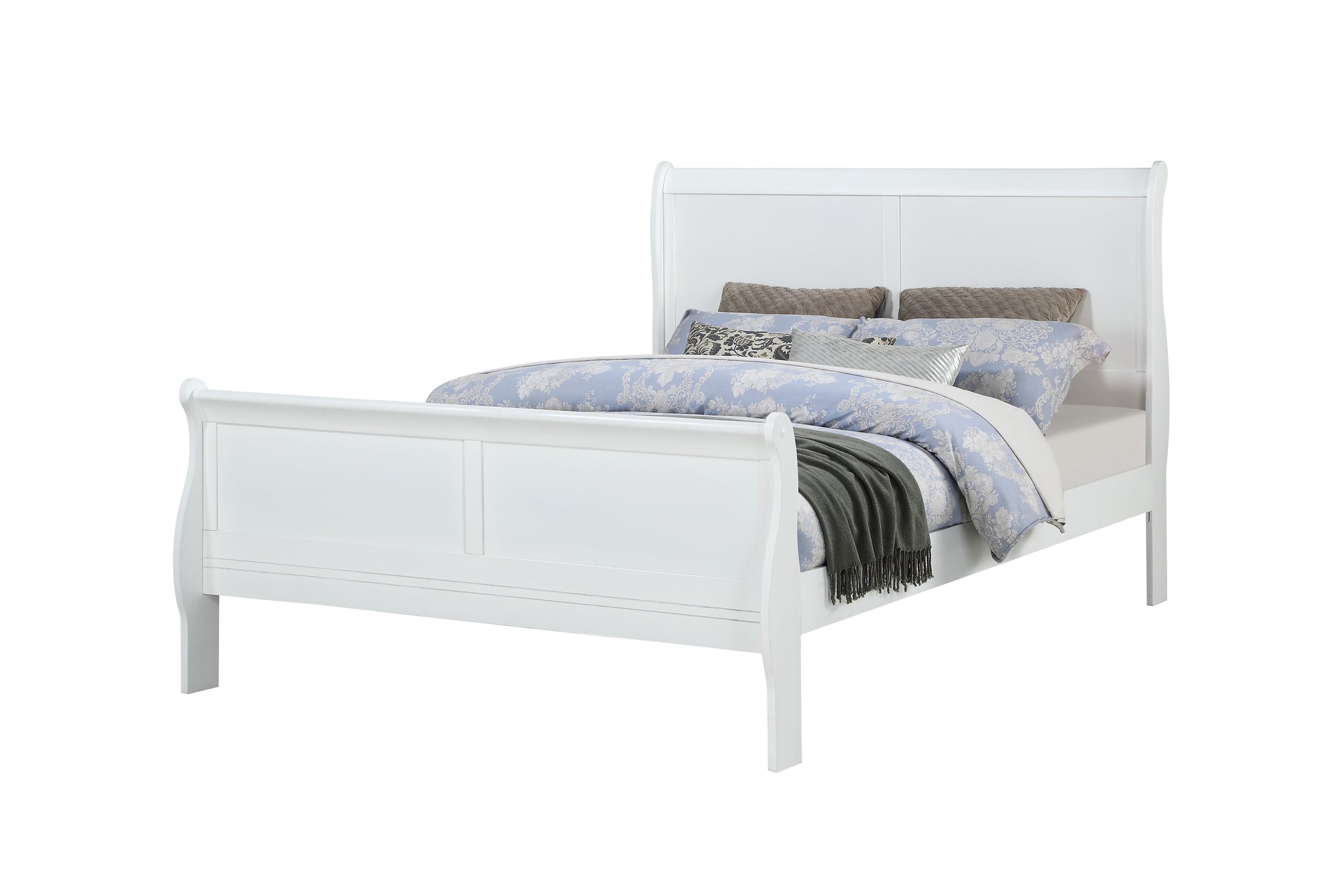 7PC PIERRE QUEEN BED SET - WHITE