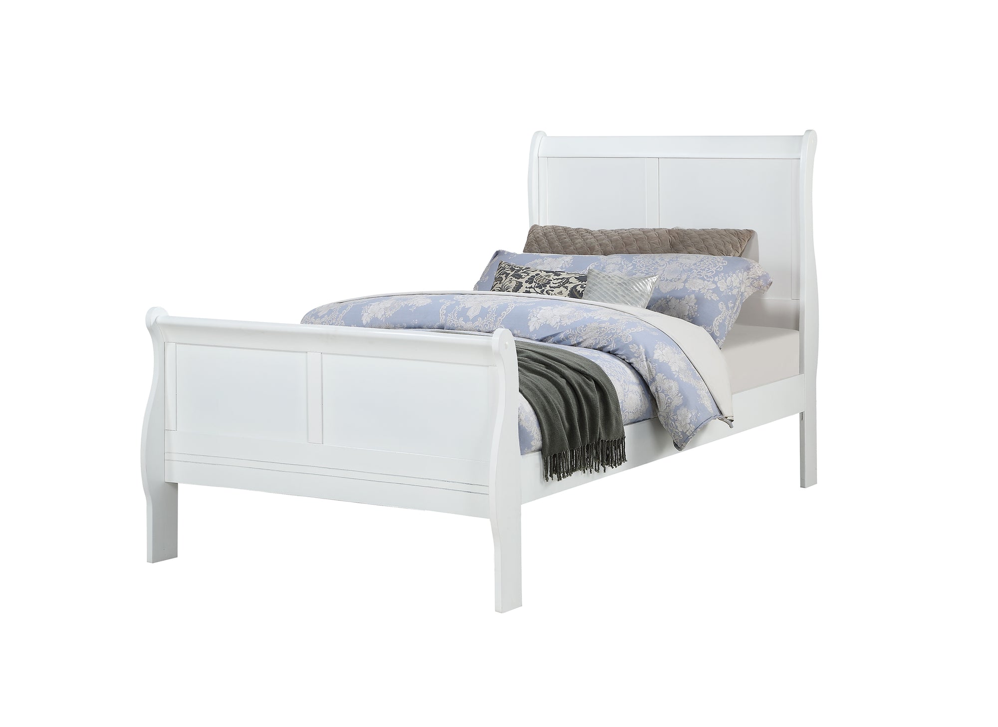 7PC PIERRE QUEEN BED SET - WHITE