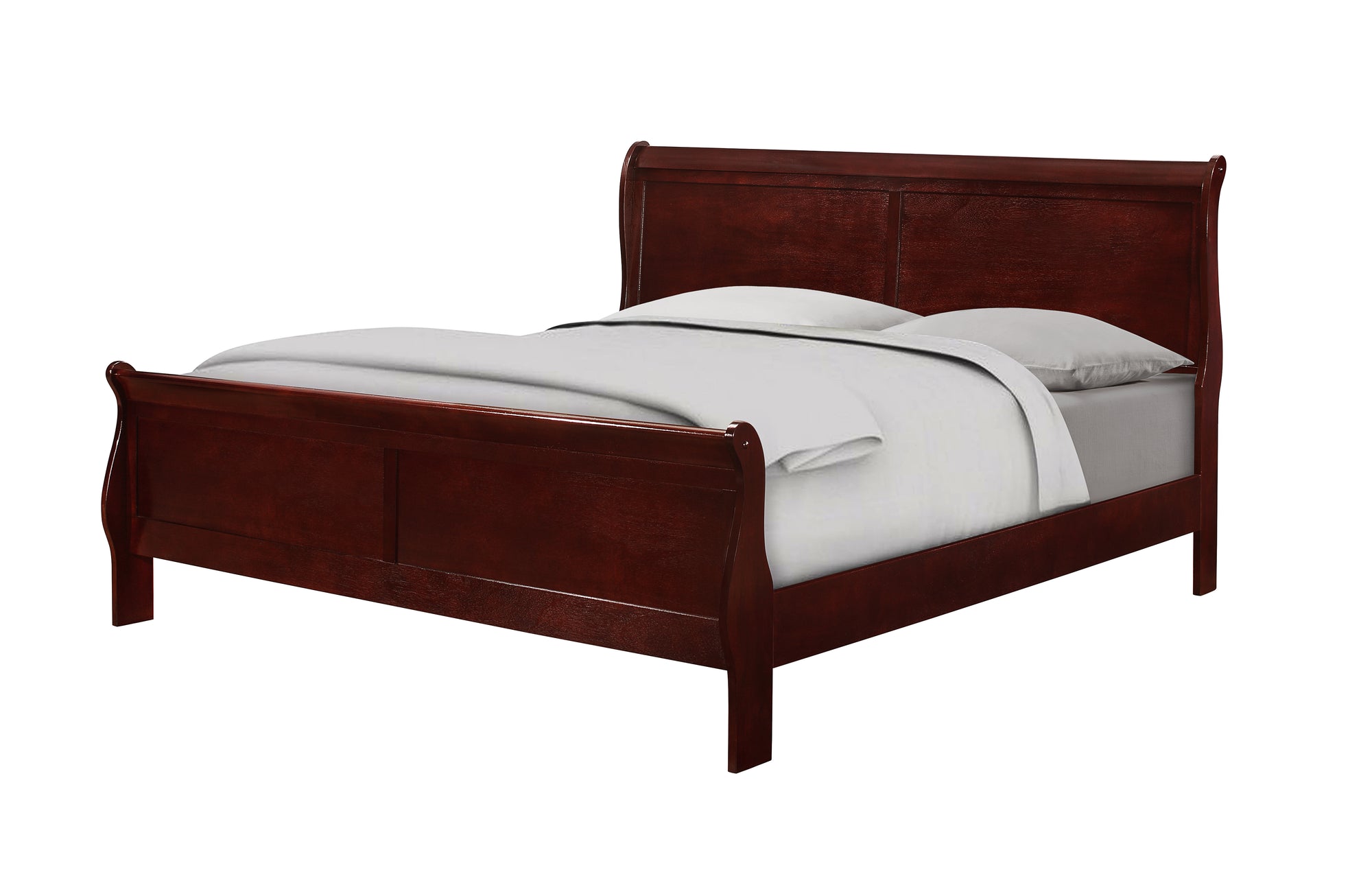 7PC PIERRE QUEEN BED SET - CHERRY