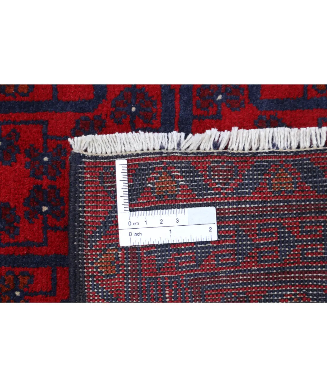 Hand Knotted Afghan Khamyab Wool Rug - 6'7'' x 9'8''