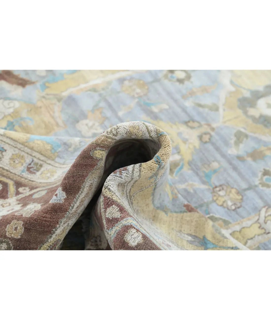 Hand Knotted Agra Polonaise Wool Rug - 8'1'' x 11'4''