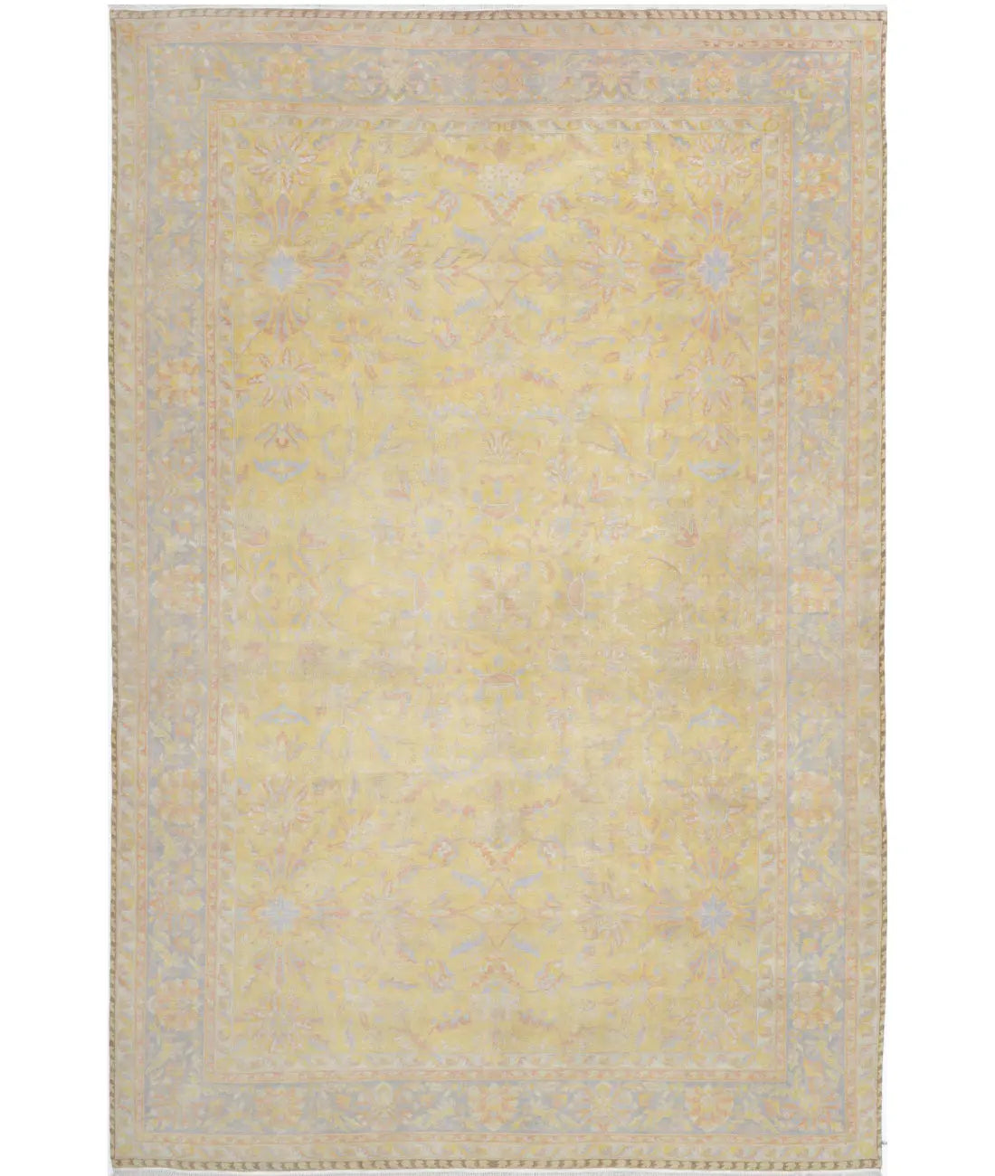 Hand Knotted Agra Wool Rug - 12'0'' x 18'2''