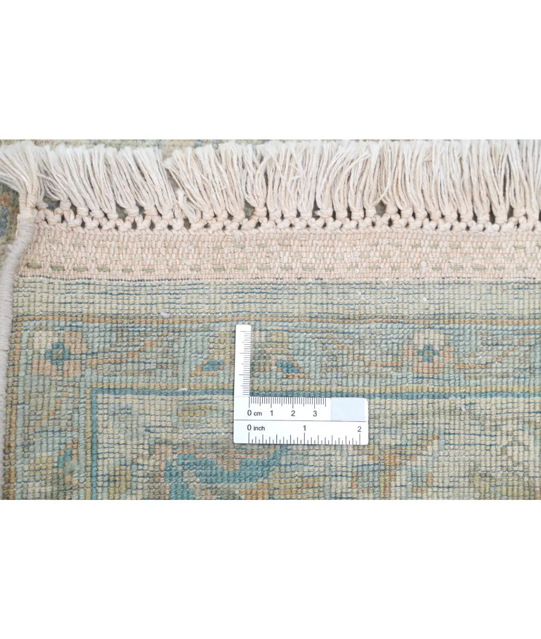 Hand Knotted Agra Wool Rug - 3'11'' x 6'0''