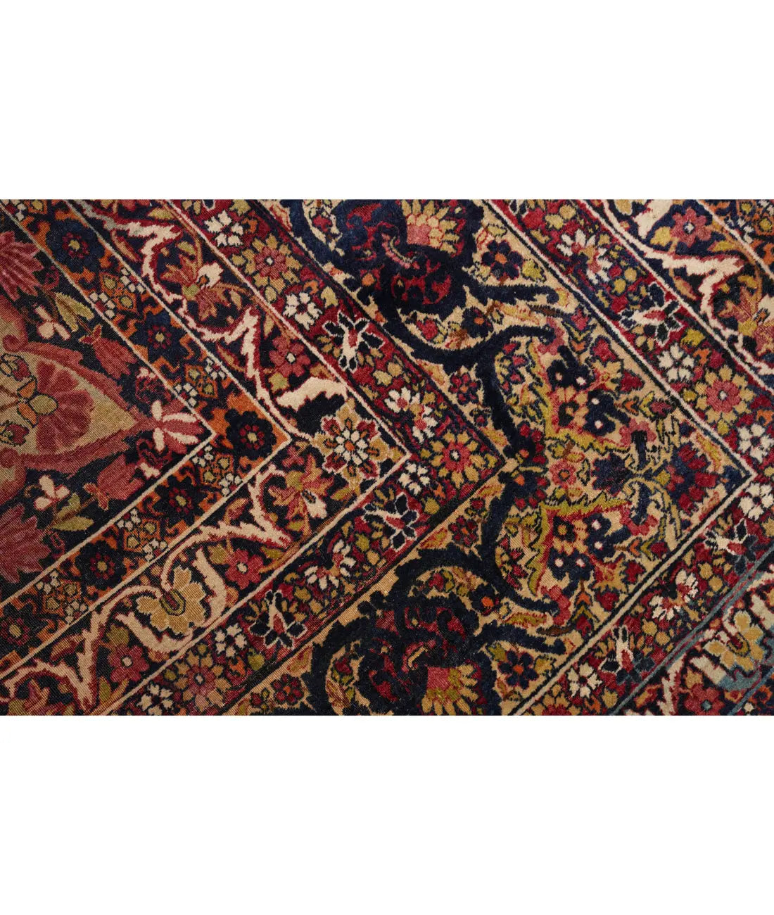 Hand Knotted Antique Masterpiece Persian Kermanshah Wool Rug - 11'0'' x 15'6'' Arteverk Arteverk Rugs