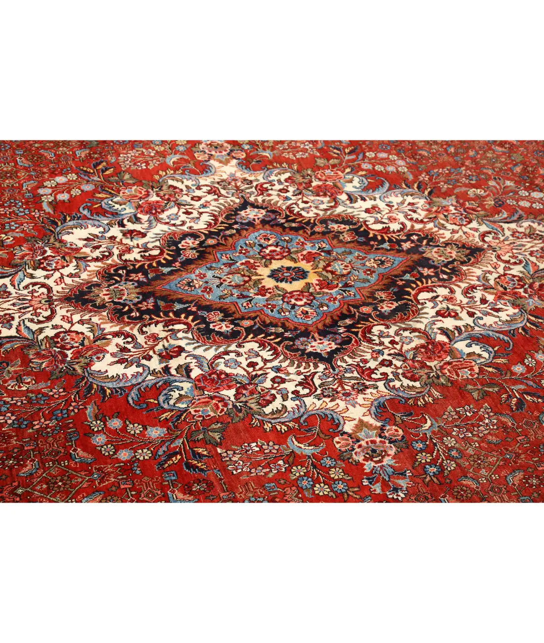 Hand Knotted Antique Persian Bijar Fine Wool Rug - 11'0'' x 14'7'' - Arteverk Rugs Area rug