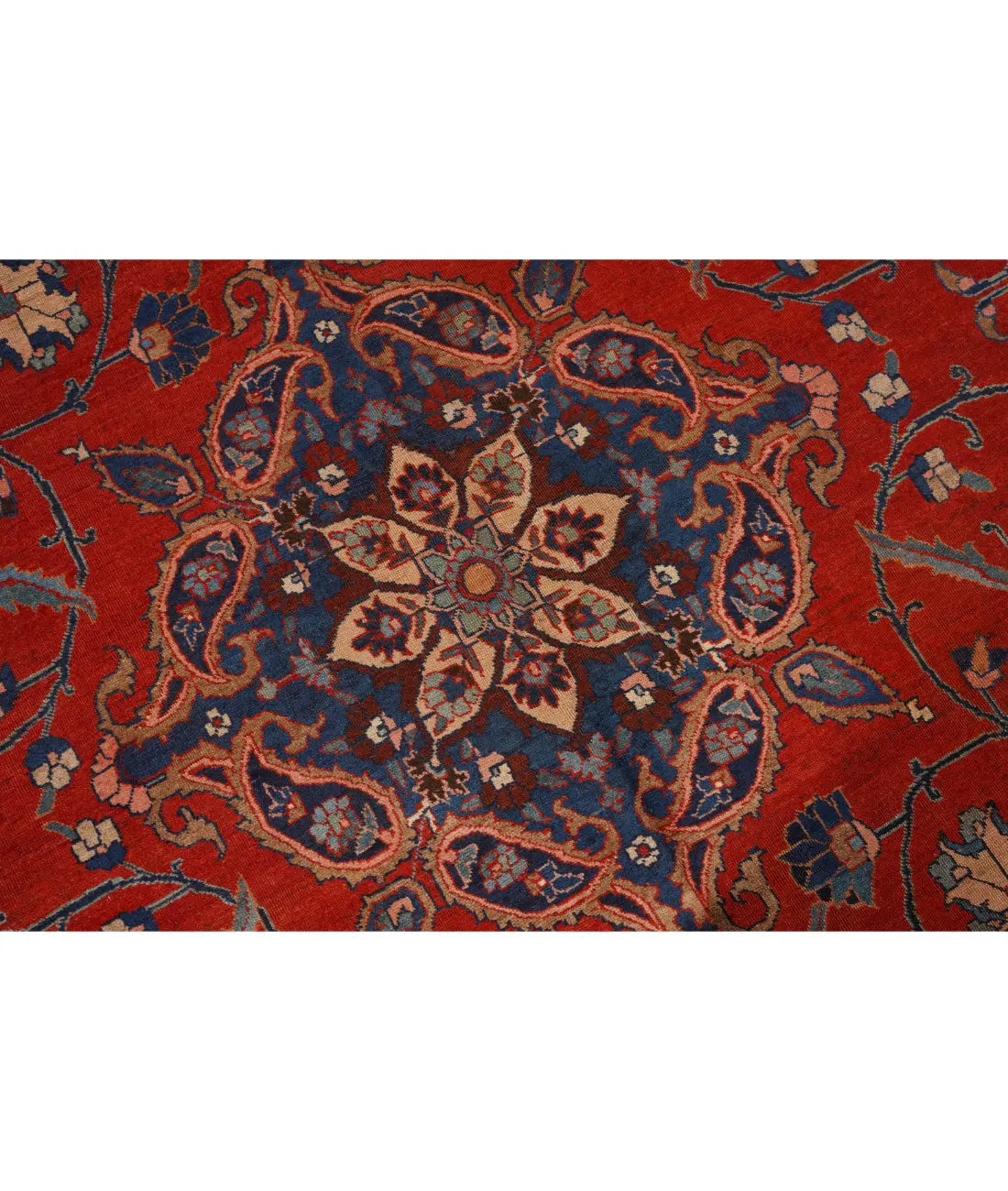 Hand Knotted Antique Persian Tabriz Wool Rug - 9'0'' x 12'3'' Arteverk Arteverk Rugs