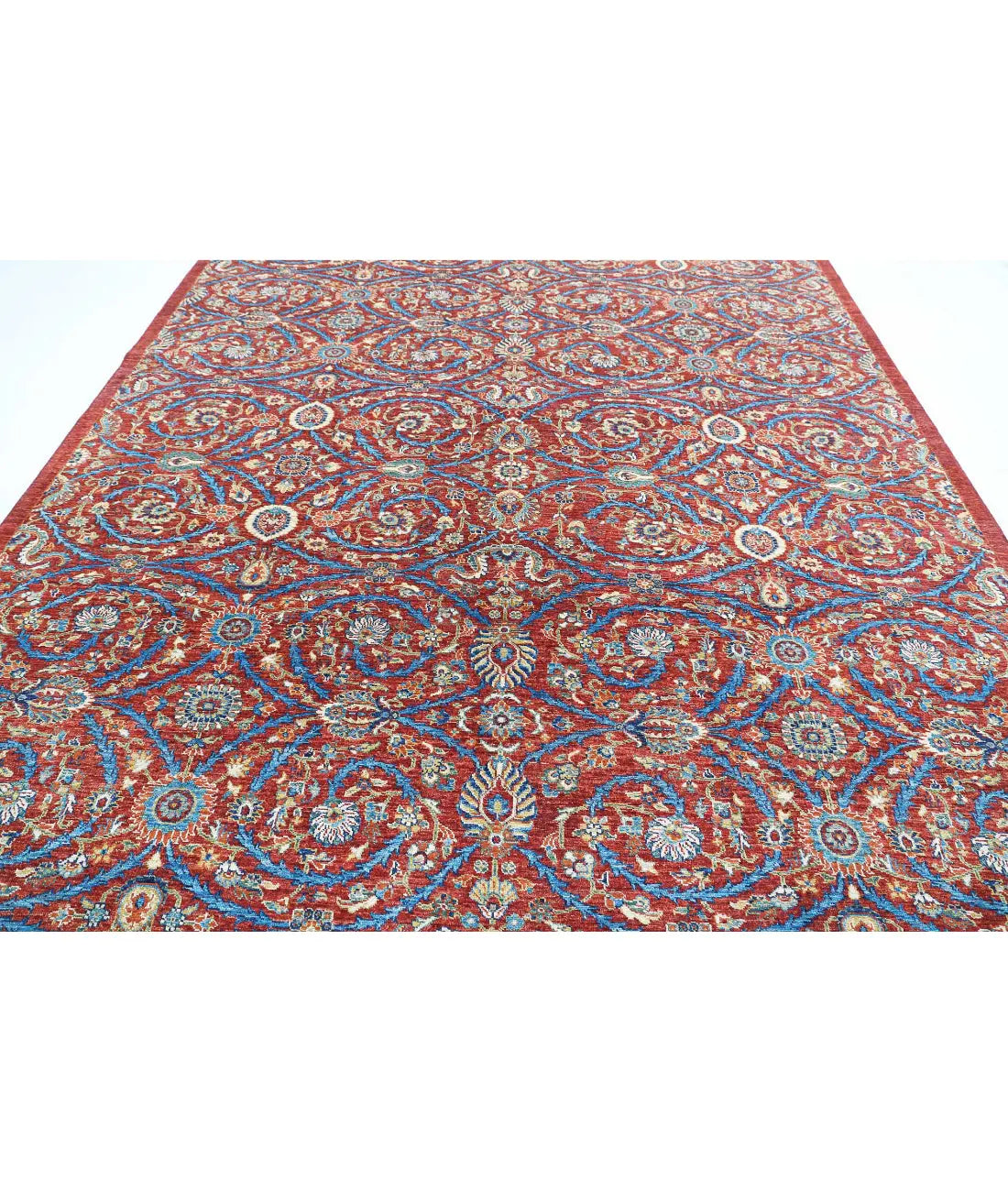 Hand Knotted Art & Craft Wool Rug - 9'1'' x 11'7''