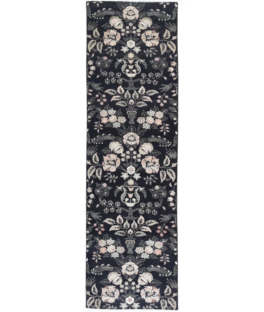 Hand Knotted Artemix Wool Rug - 3&#39;0&#39;&#39; x 11&#39;1&#39;&#39;