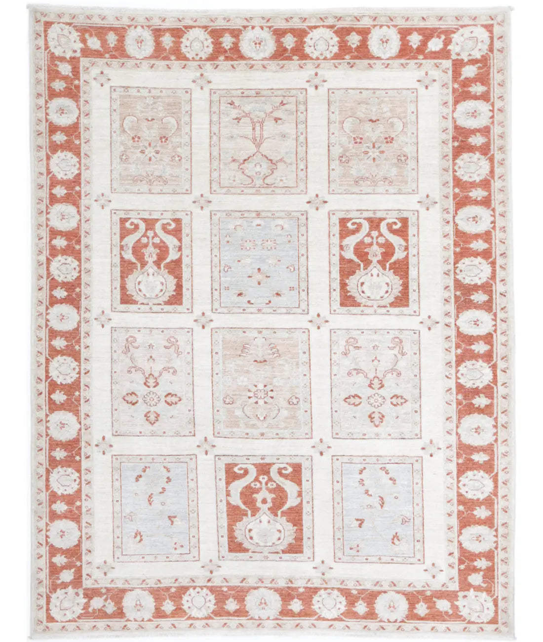 Hand Knotted Bakhtiari Wool Rug - 5&#39;6&#39;&#39; x 7&#39;2&#39;&#39;