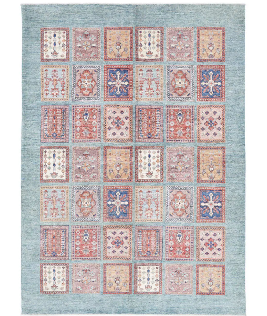 Hand Knotted Bakhtiari Wool Rug - 5&#39;7&#39;&#39; x 7&#39;9&#39;&#39;