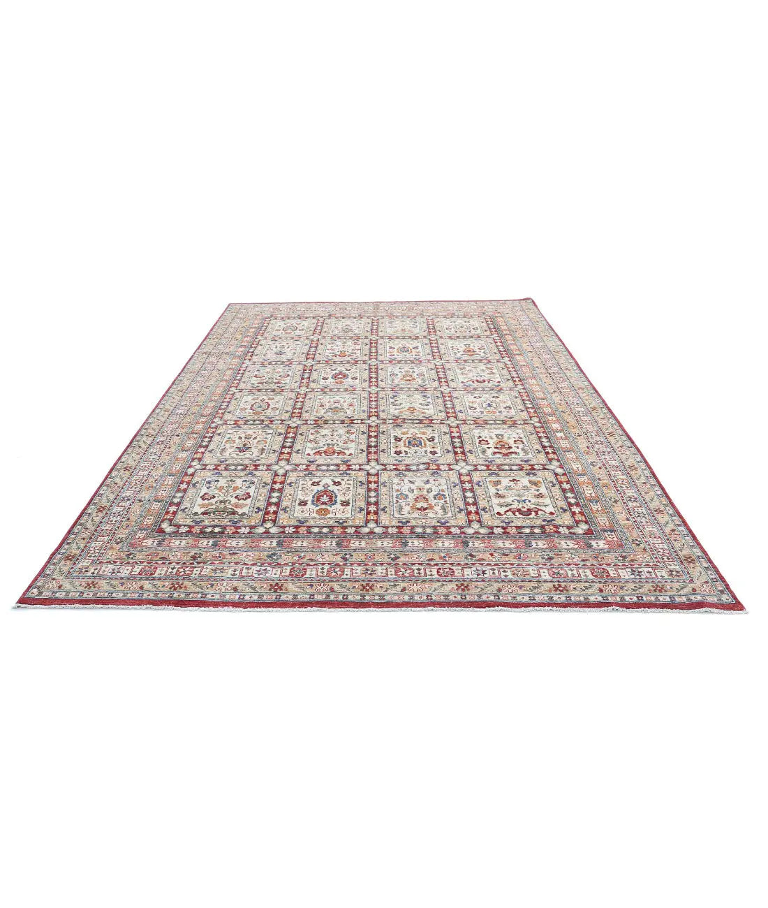 Hand Knotted Bakhtiari Wool Rug - 7'10'' x 11'5''