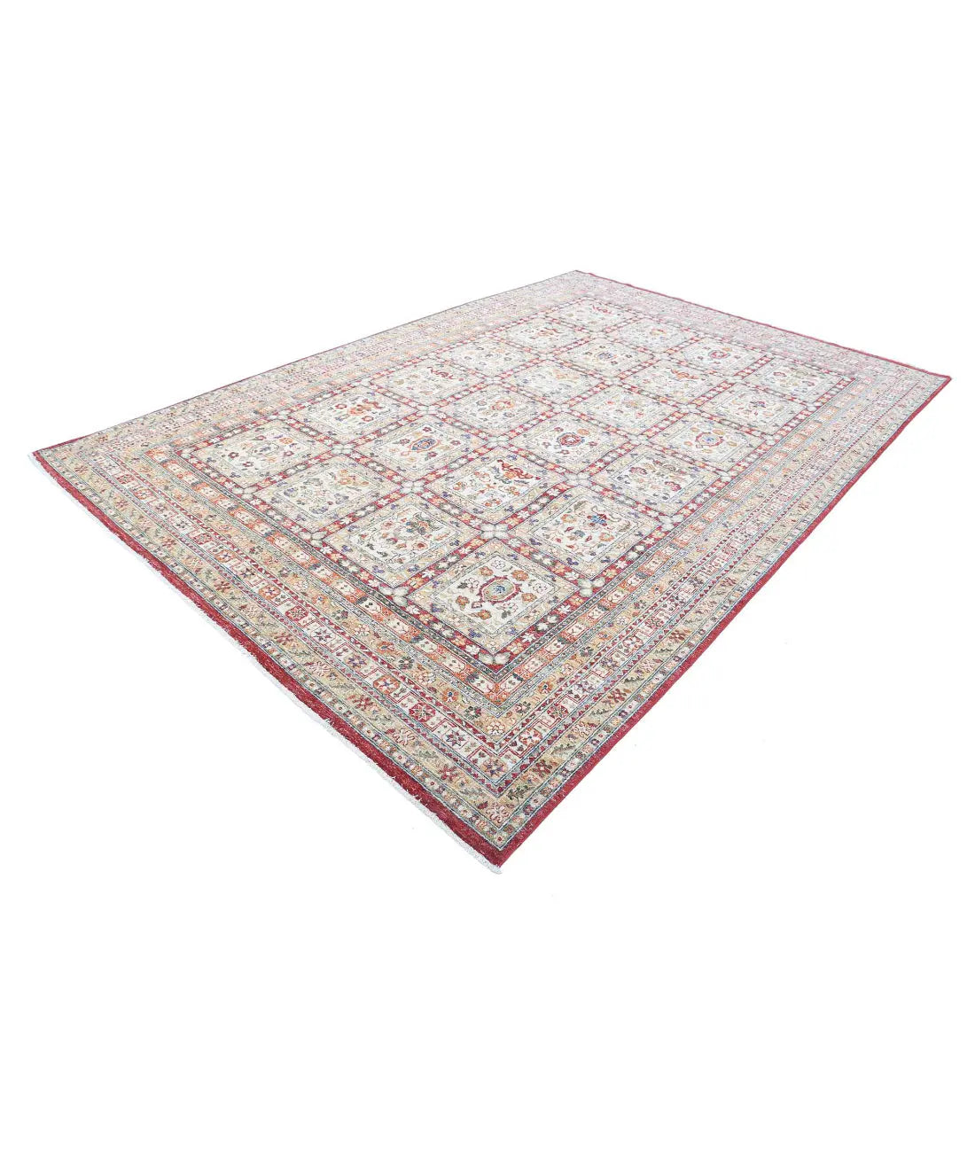 Hand Knotted Bakhtiari Wool Rug - 7'10'' x 11'5''