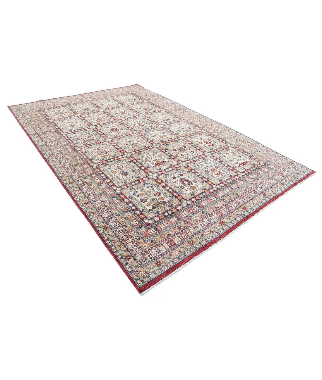 Hand Knotted Bakhtiari Wool Rug - 7'10'' x 11'5''