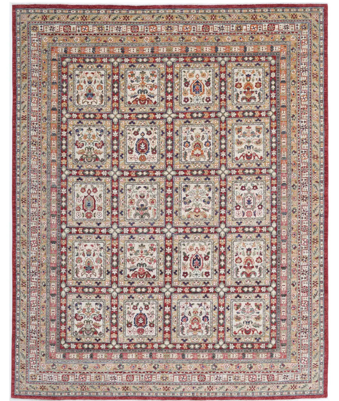 Hand Knotted Bakhtiari Wool Rug - 8'0'' x 10'0''