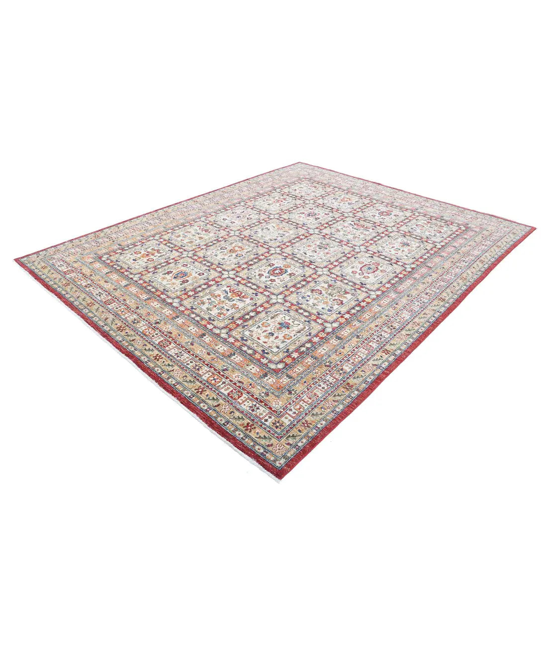 Hand Knotted Bakhtiari Wool Rug - 8'0'' x 10'0''