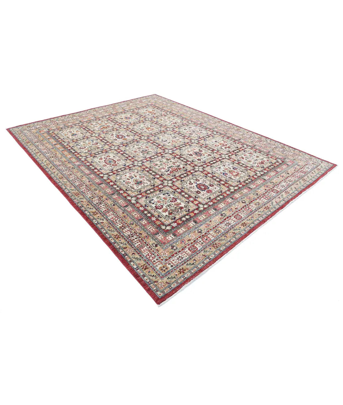 Hand Knotted Bakhtiari Wool Rug - 8'0'' x 10'0''