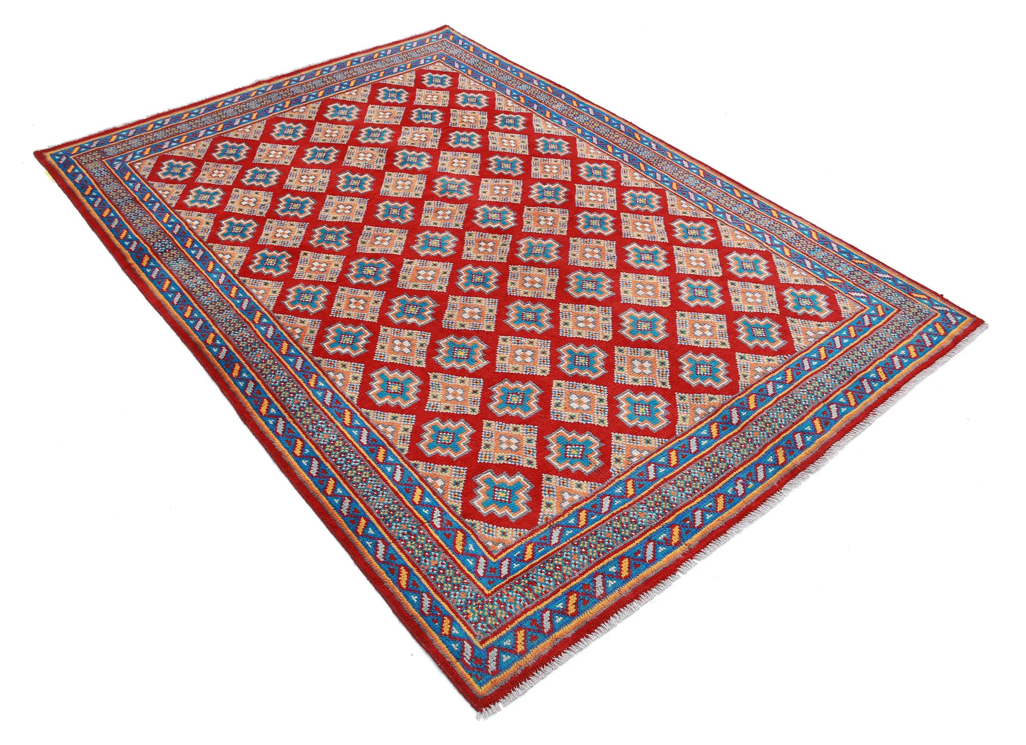 Hand Knotted Baluch Revival Wool Rug - 5'1'' x 7'1''