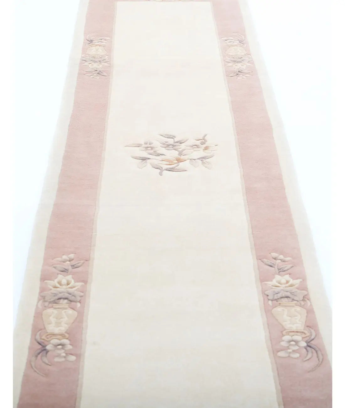 Tapis chinois en laine noué à la main - 2'6'' x 11'11''