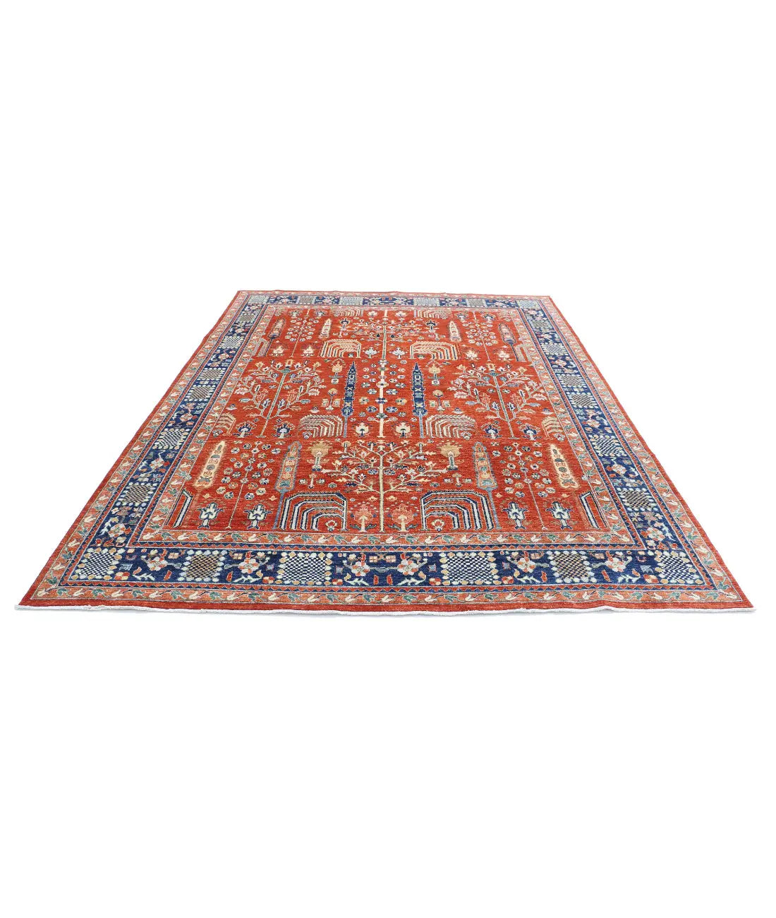 Hand Knotted Fine Bakshaish Wool Rug - 7'9'' x 9'11'' - Arteverk Rugs Area rug