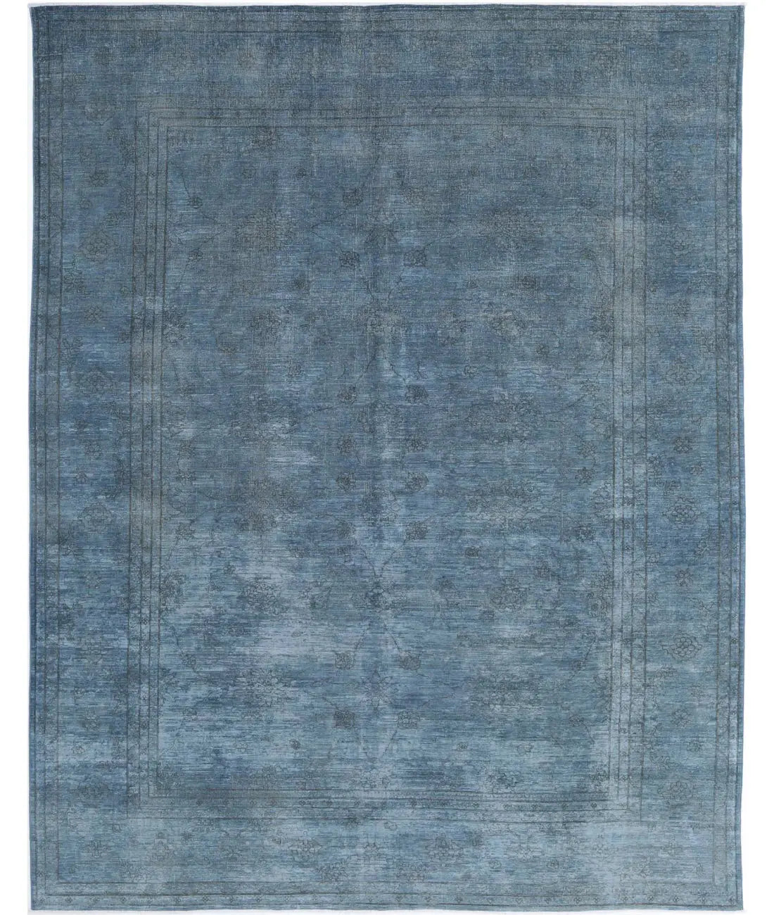 Hand Knotted Fine Overdye Wool Rug - 8&#39;11&#39;&#39; x 11&#39;6&#39;&#39;