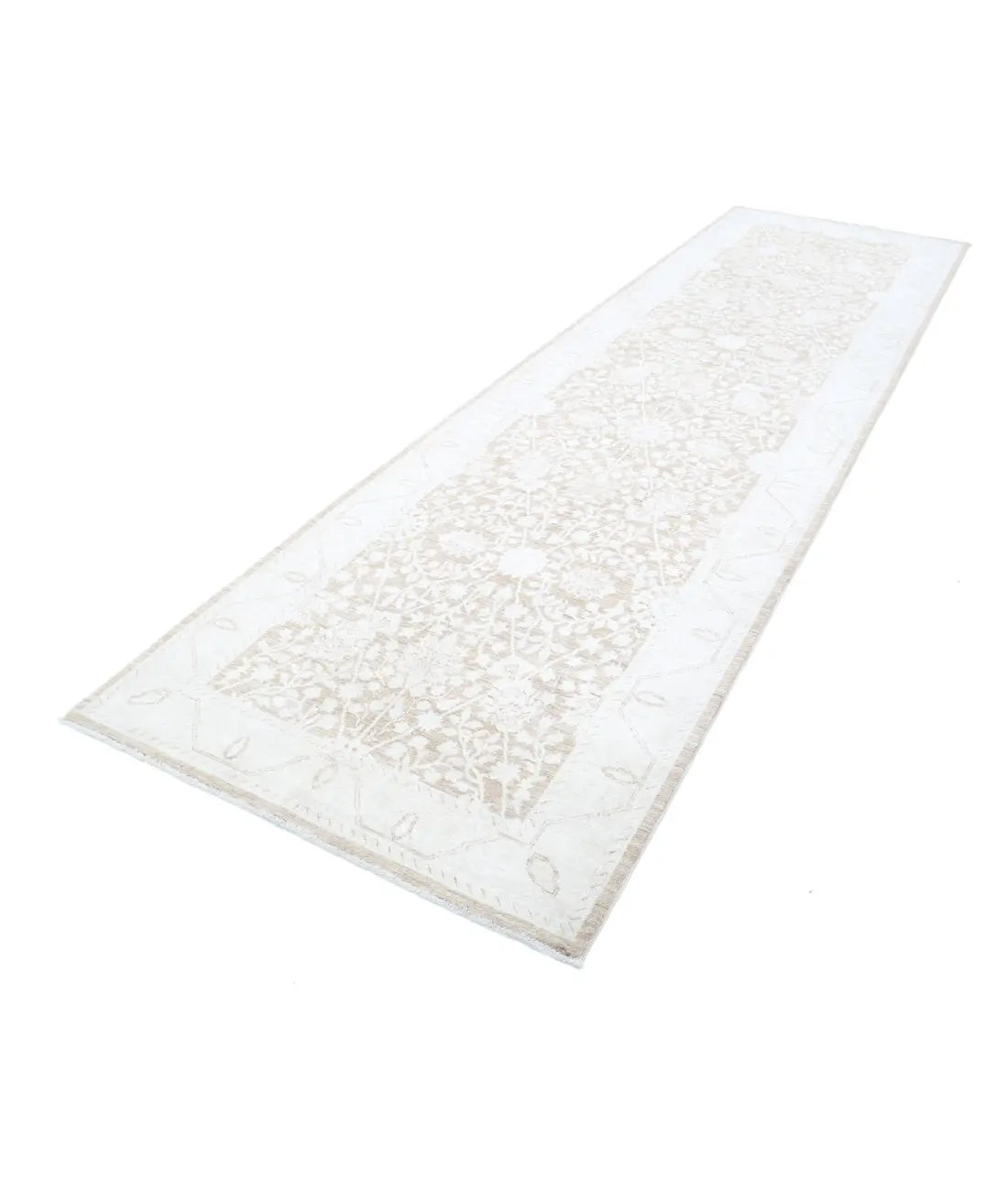 Hand Knotted Fine Serenity Wool Rug - 4'0'' x 13'5'' - Arteverk Rugs Area rug