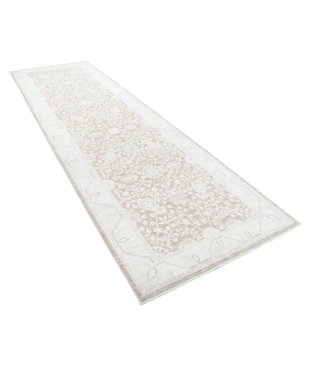 Hand Knotted Fine Serenity Wool Rug - 4'0'' x 13'5'' - Arteverk Rugs Area rug