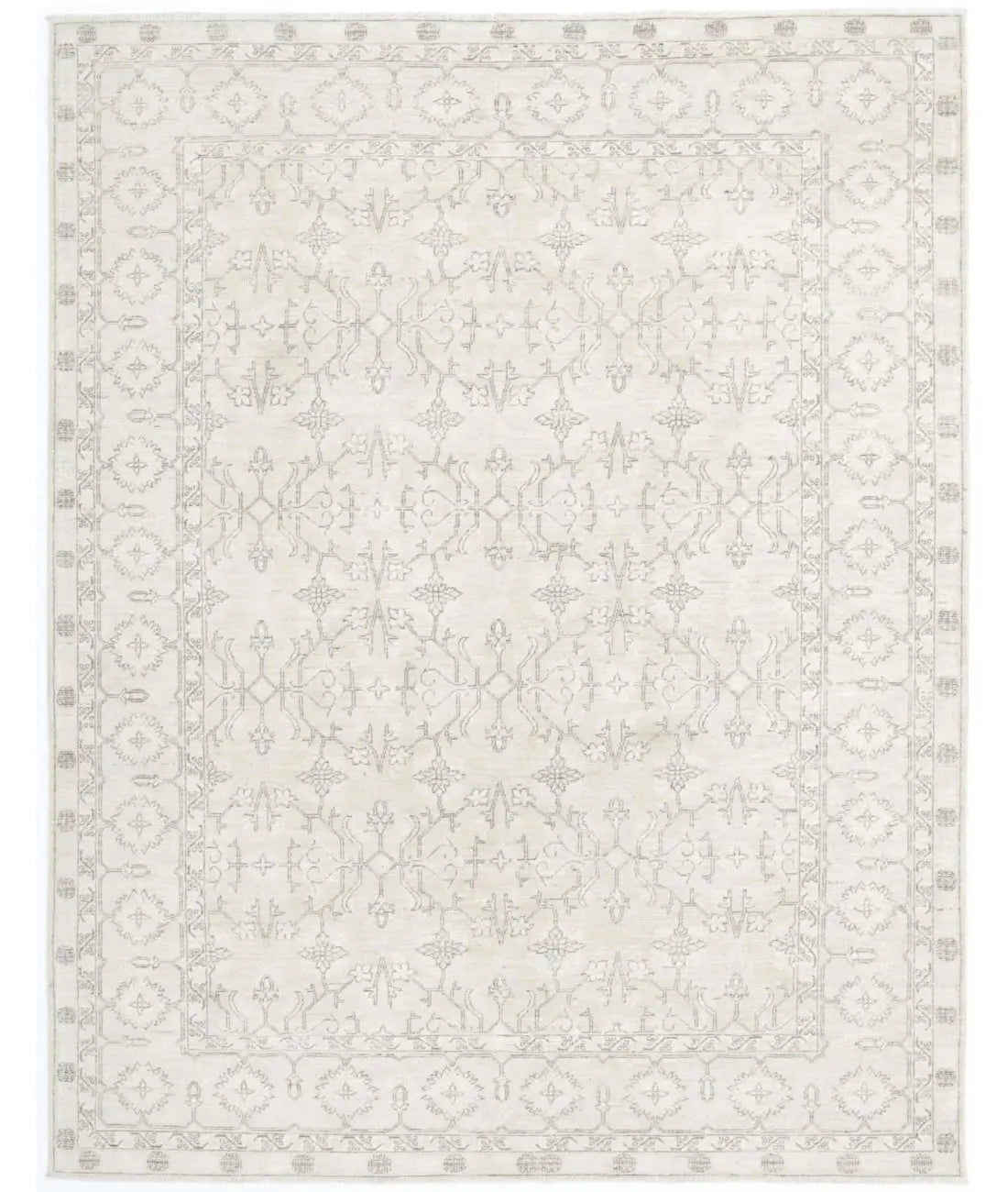 Hand Knotted Fine Serenity Wool Rug - 6'0'' x 7'9'' - Arteverk Rugs Area rug
