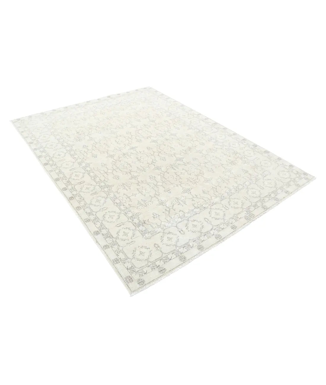 Hand Knotted Fine Serenity Wool Rug - 6'0'' x 7'9'' - Arteverk Rugs Area rug