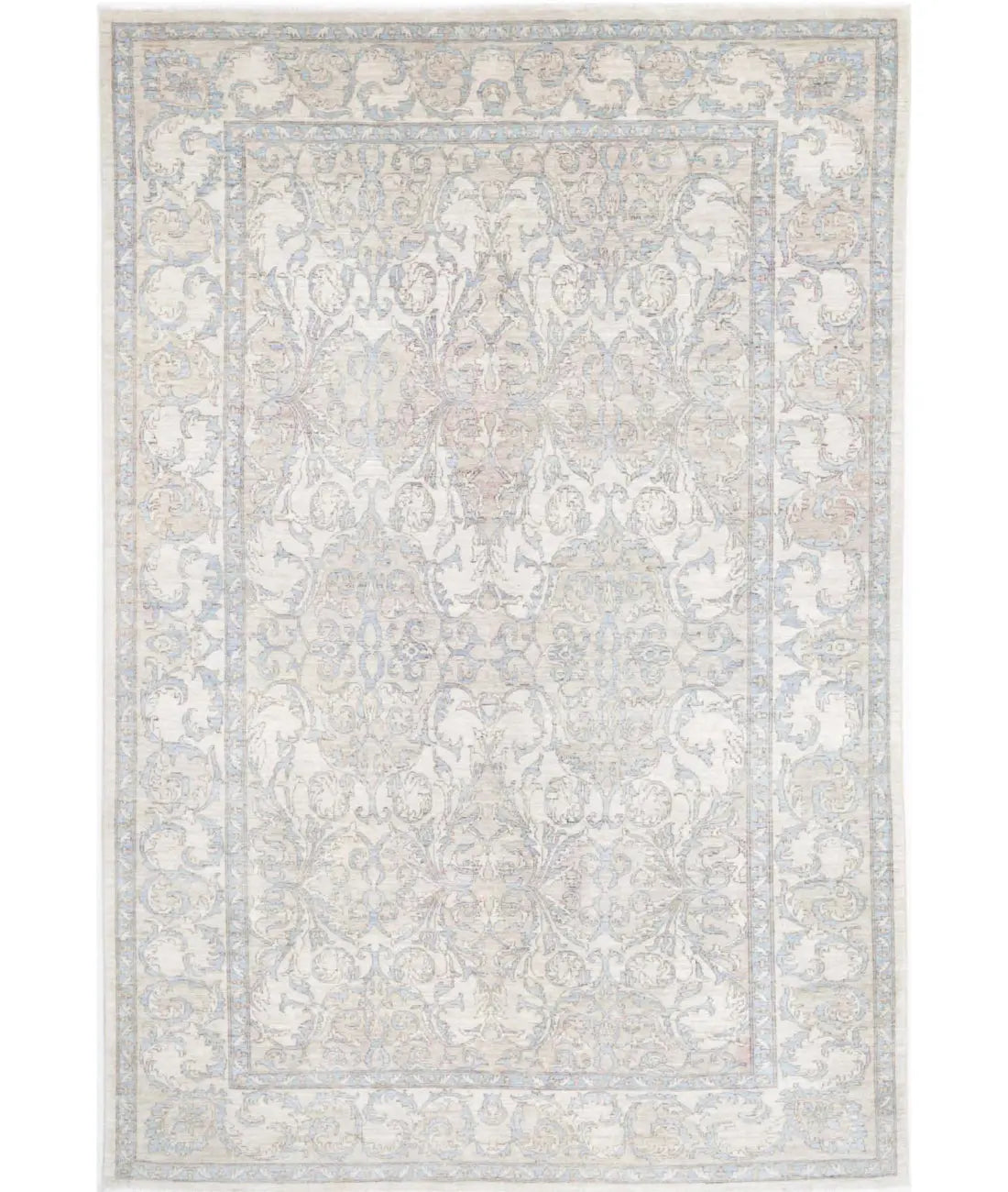 Hand Knotted Fine Serenity Wool Rug - 6'3'' x 9'1'' - Arteverk Rugs Area rug