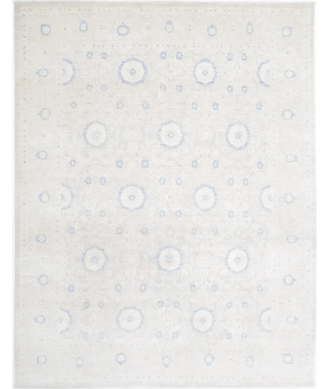 Hand Knotted Fine Serenity Wool Rug - 7&#39;9&#39;&#39; x 9&#39;10&#39;&#39; - Arteverk Rugs Area rug