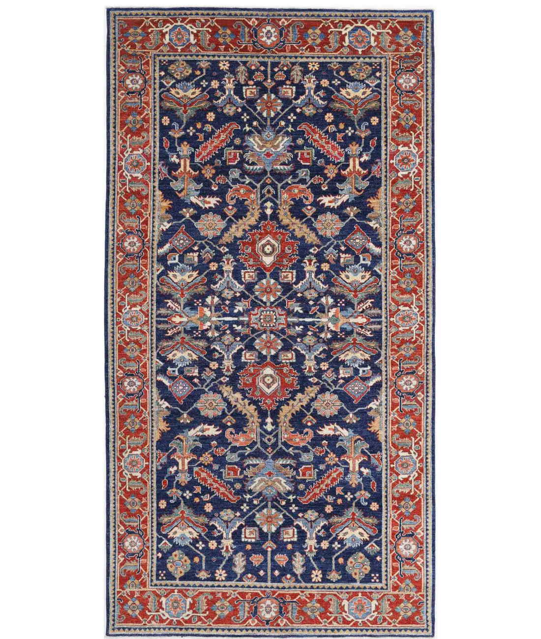 Hand Knotted Heriz Farhan Wool Rug - 6&#39;2&#39;&#39; x 12&#39;7&#39;&#39; - Arteverk Rugs Area rug