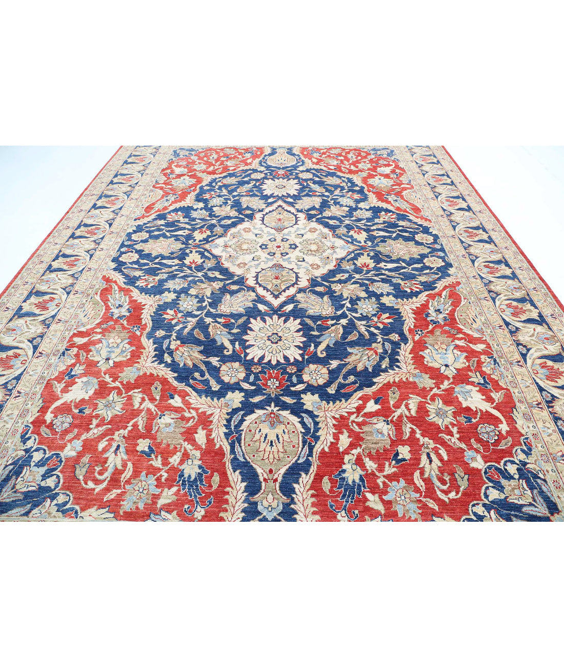 Hand Knotted Heriz Wool Rug - 9'11'' x 13'11''