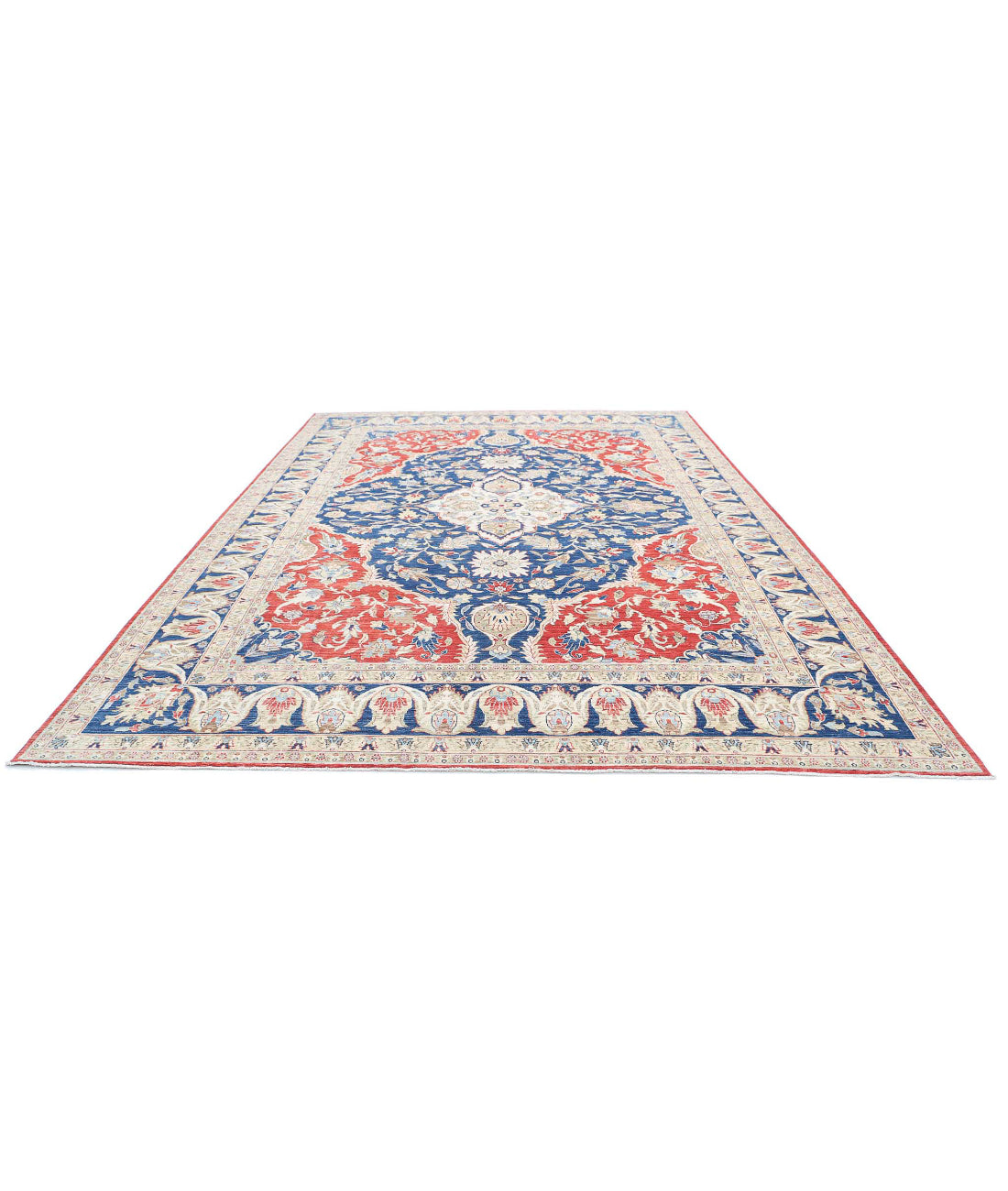 Hand Knotted Heriz Wool Rug - 9'11'' x 13'11''