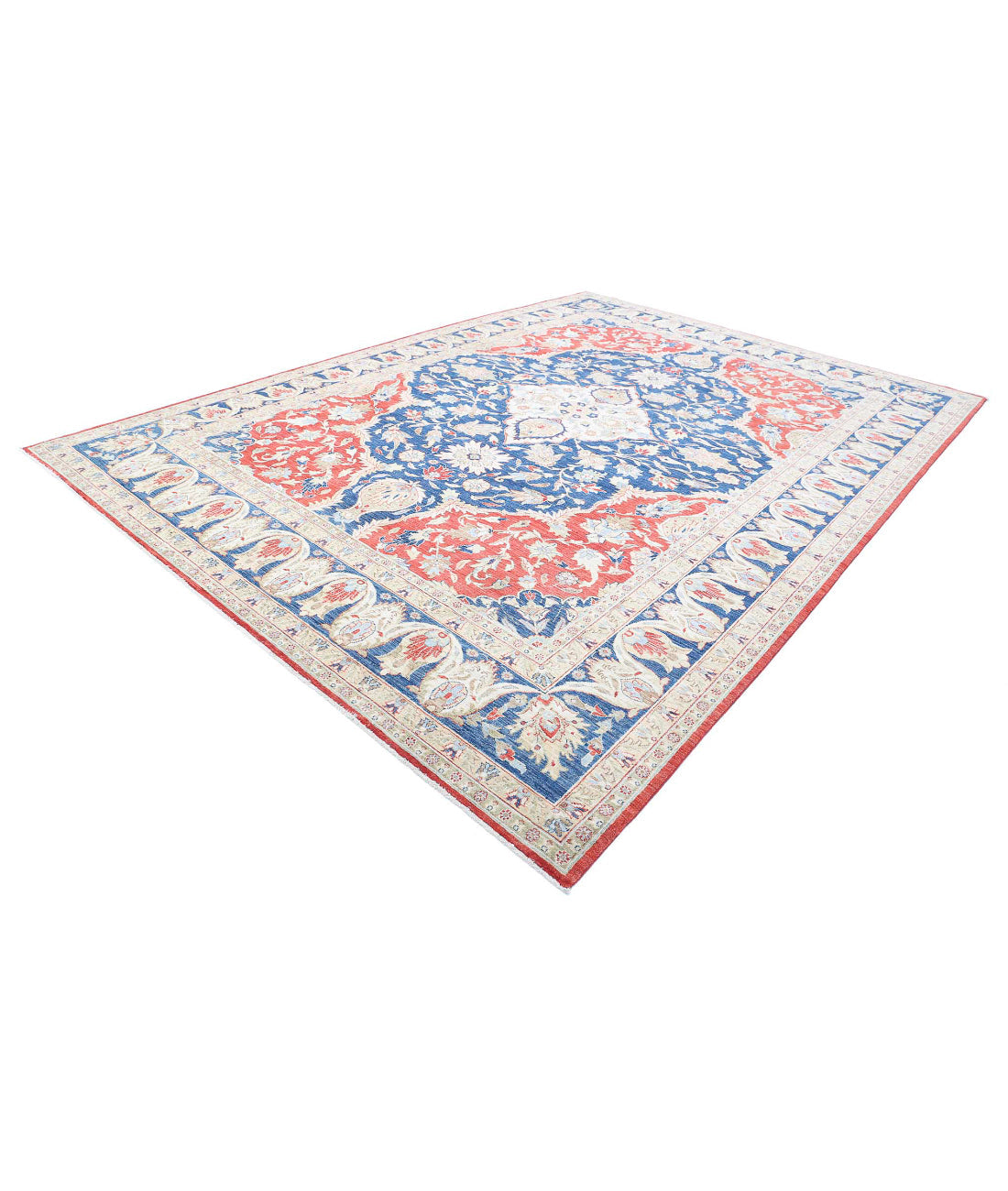 Hand Knotted Heriz Wool Rug - 9'11'' x 13'11''