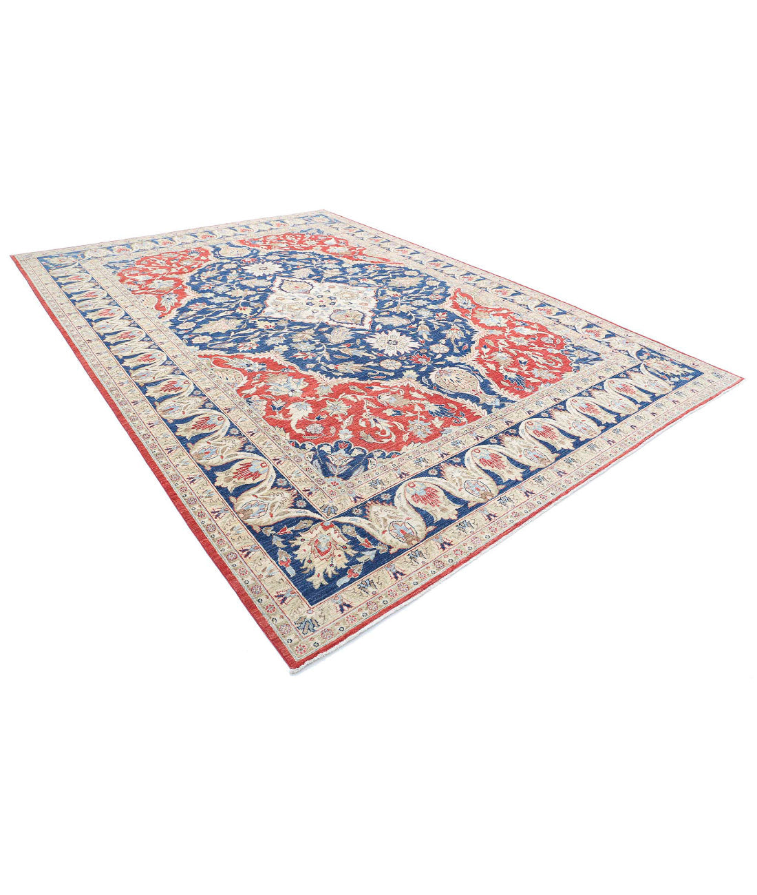 Hand Knotted Heriz Wool Rug - 9'11'' x 13'11''