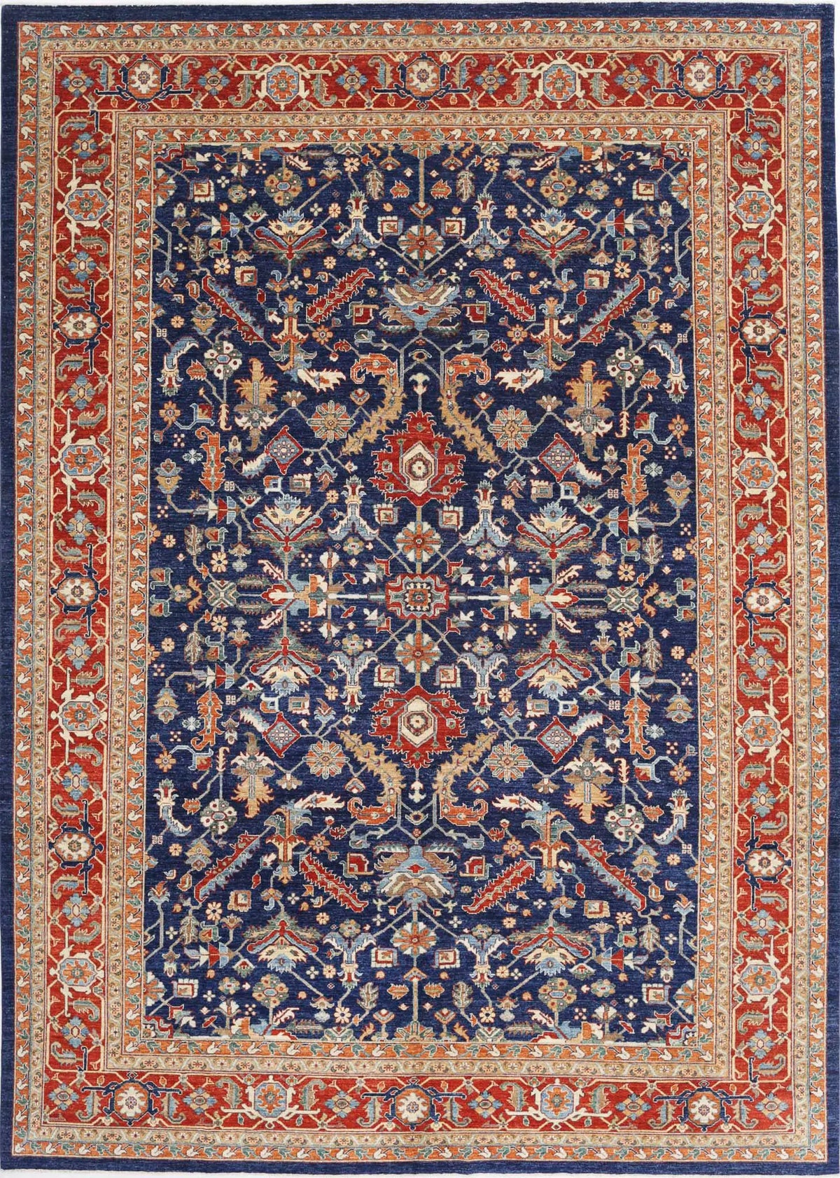 Hand Knotted Heriz Wool Rug - 9&#39;11&#39;&#39; x 13&#39;11&#39;&#39; - Arteverk Rugs Area rug