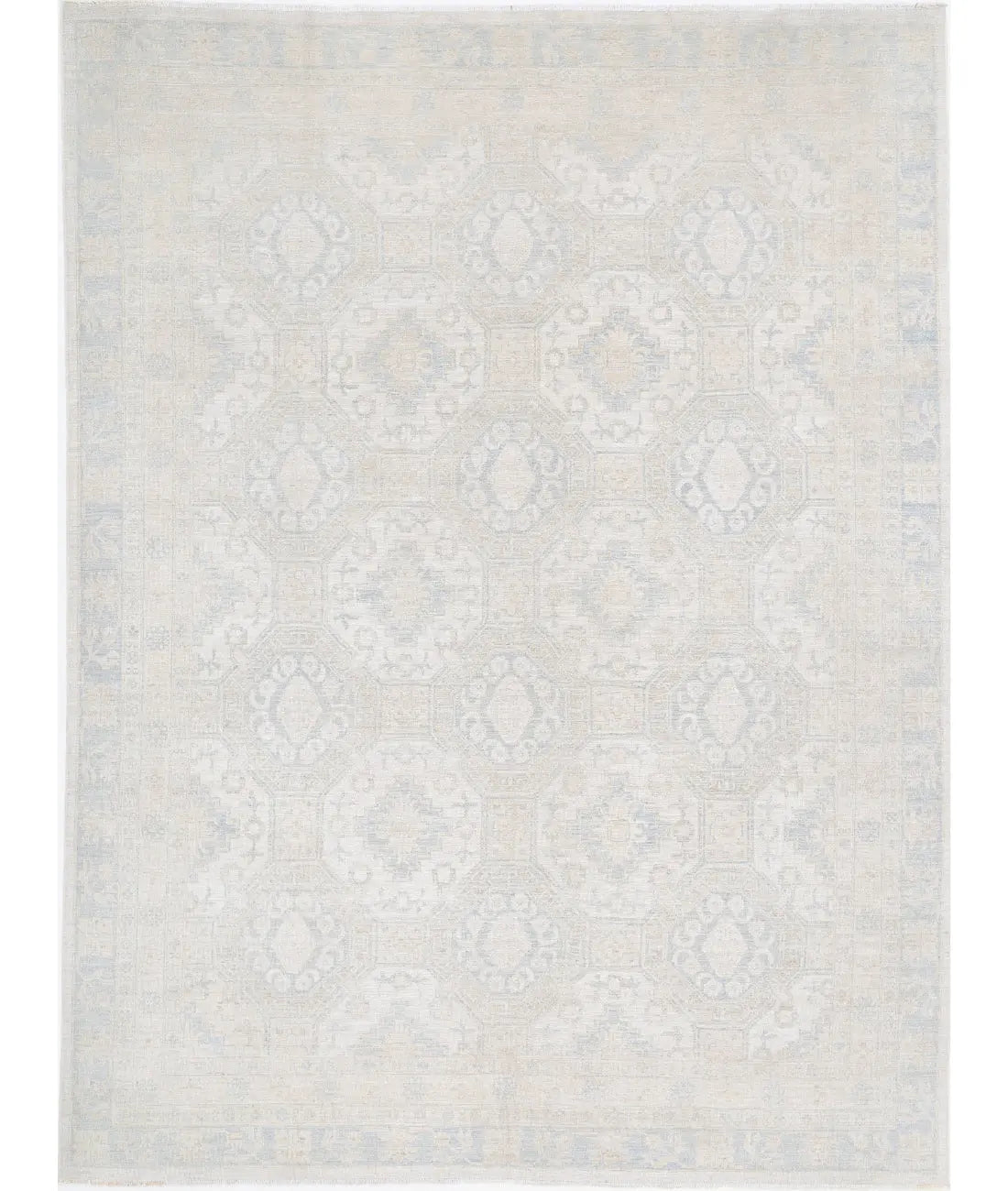 Hand Knotted Khotan Wool Rug - 8&#39;11&#39;&#39; x 11&#39;10&#39;&#39; Arteverk Arteverk Rugs